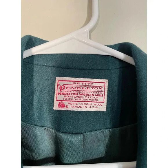Pendleton Deadstock Forest Green 100% Virgin Wool Blazer - Picture 10 of 12